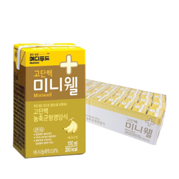 메디푸드 고단백 미니웰 바나나맛 150ml (1개)
