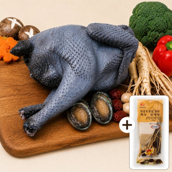 정일품 오골계 토종닭 1.4kg ~ 1.5kg 1마리 + 부재료 세트이미지입니다. 누르면 해당 게시물로 새창이동합니다.