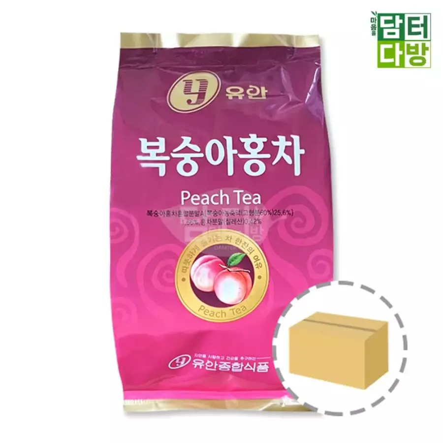 유안종합식품 복숭아 홍차 900g (12개)_이미지