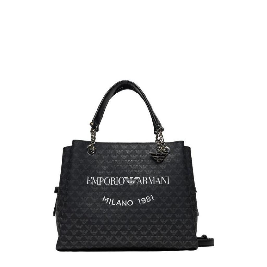 엠포리오 아르마니 엠포리오 밀라노 1981 로고 프린트 탑 핸들 백 Y3D159YWS0E 86284 T_이미지