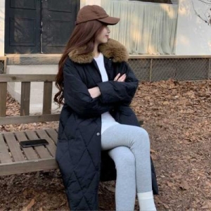 티뷰 샐리 데일리 카라 퍼 다이아 롱 패딩_V2D-CPD023 43027_5010320191_이미지