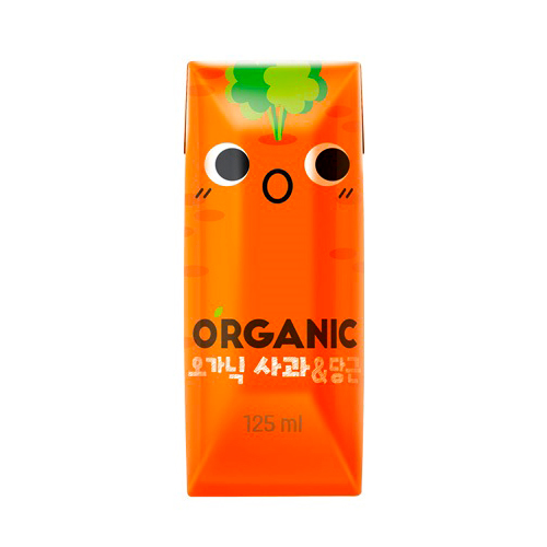 롯데칠성음료 오가닉 사과&당근 125ml (48개)_이미지