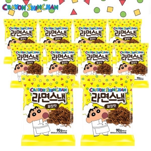 크레용신짱 크레용신짱 라면스낵 짜장맛 90g (10개)_이미지