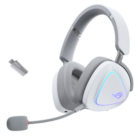 ASUS ROG DELTA II WIRELESS 게이밍 헤드셋 (화이트, 정품)_이미지