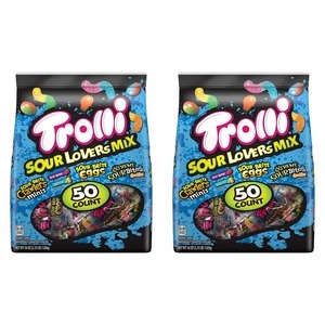 Trolli 샤워 러버 믹스 구미 캔디 50개입 1.02kg 2개_이미지