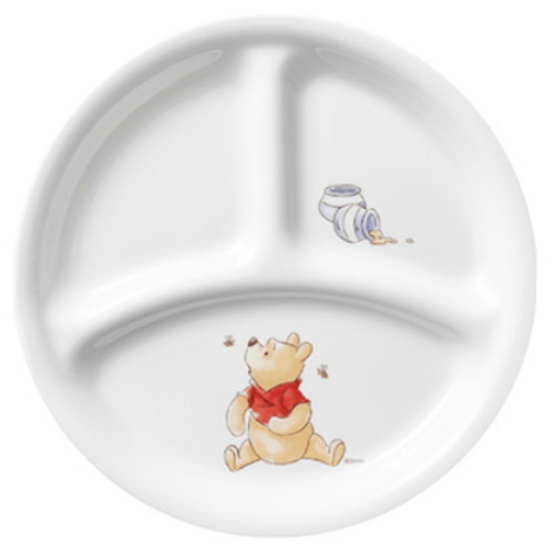 코렐브랜드 코렐 곰돌이 푸 삼절접시 소 (1개)