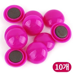 라온 공구 10P 원형 단추자석 20mm 칠판 메모자석 냉장고자석_이미지