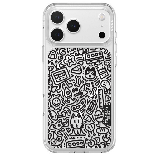 모란카노코리아 아이폰17 프로 맥스 라인아트 크리스탈 맥세이프 디자인 케이스_이미지