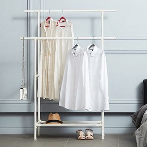 MF매직하우스 모듈랙 드레스룸 2단 베이직 행거_이미지