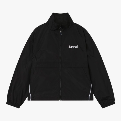 더데이걸 TGJA2430109화이트라인 박시핏 바람막이