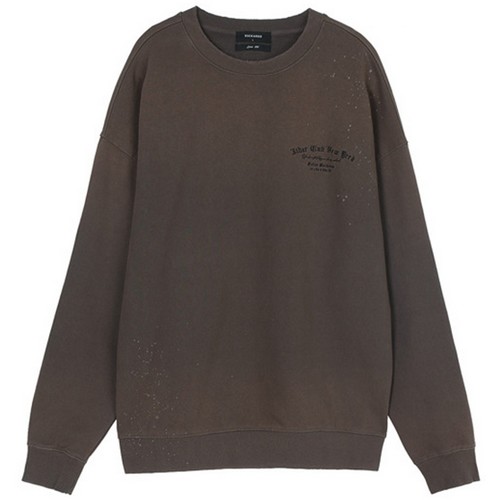 버커루 3단쭈리 자수 루즈핏 맨투맨 B215TS080P_이미지