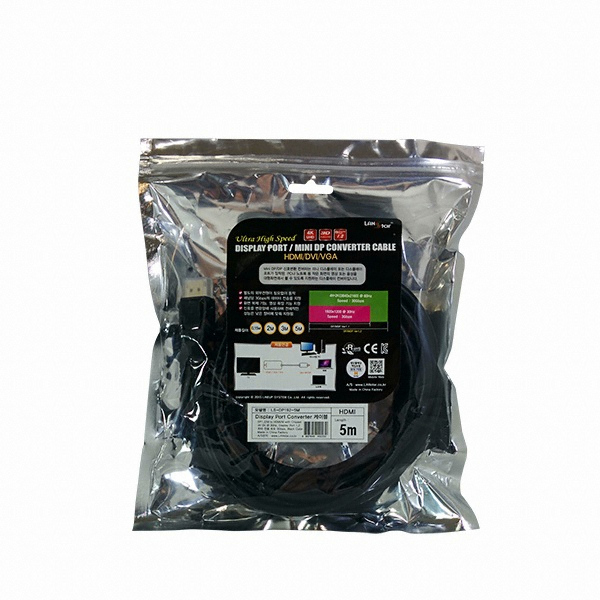 라인업시스템 LANSTAR LS-DP192 DisplayPort to HDMI 케이블 (5m)_이미지