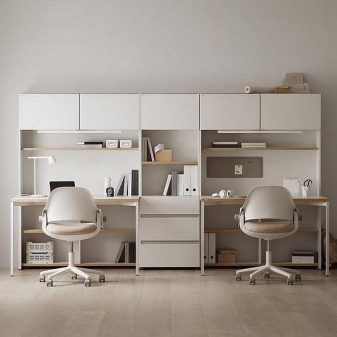 데스커 5단 콘센트형 책상세트+조명+도어+의자 (1200x590)_이미지