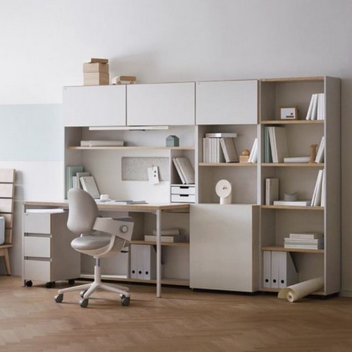 데스커 5단 콘센트형 책상세트+조명+도어+의자 (1200x590)_이미지