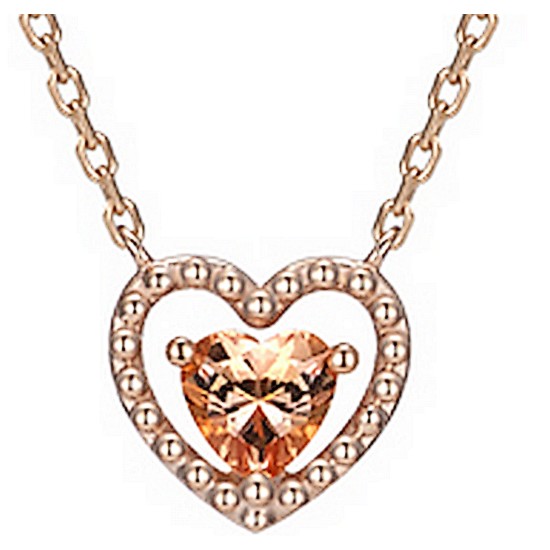 제이에스티나 Peach Heart 목걸이 JJMBNN9AS805SR420_이미지