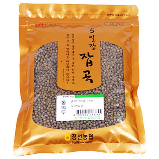 정선농협 5일장 잡곡 통녹두 500g (1개)_이미지