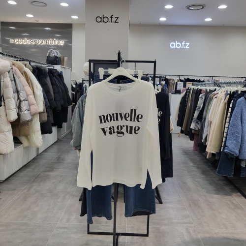 AFZ1HK34/라운드 쭉 티셔츠