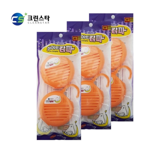 욕실용품 향나프탈렌 방충제 006 화이트캄파 3포장 나프탈렌 옷장탈취제 좀약 옷장방충제_이미지