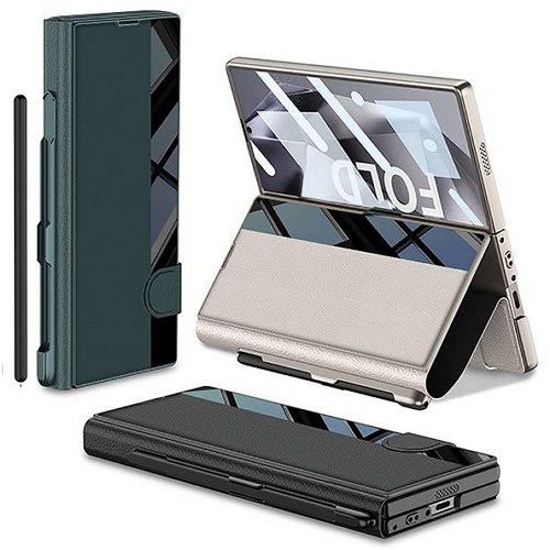 갤럭시Z 폴드7 카드 펜수납 다이어리 가죽 케이스