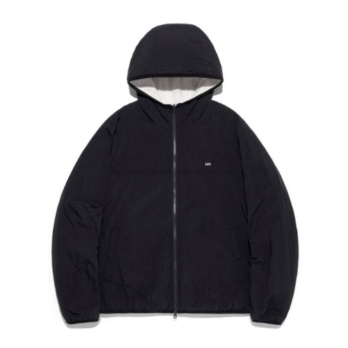 LEE 리버시블 플리스 후드 자켓 블랙 LE2503JK02BK_이미지