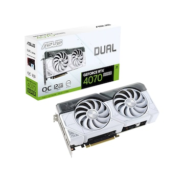 ASUS DUAL 지포스 RTX 4070 SUPER O12G OC D6X 12GB White 인텍앤컴퍼니