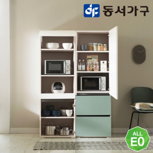 장인가구 플레이트 광파오븐 렌지대 주방수납장 1200_이미지