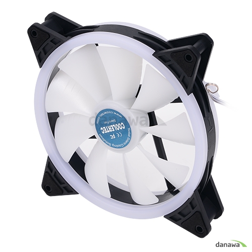 COOLERTEC USB-14025 LED RING WHITE(DUO)_이미지
