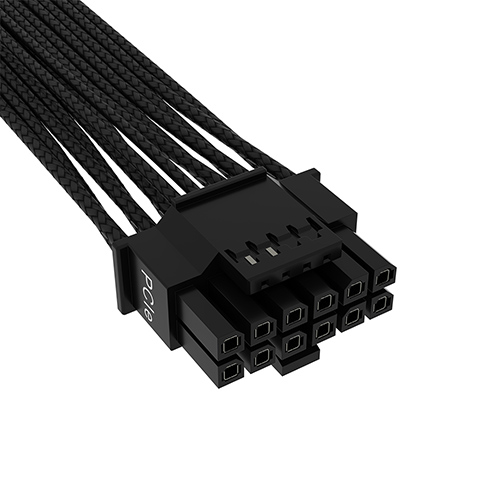 CORSAIR Premium 600W PCIe 5.0 12VHPWR PSU 파워 케이블 해외구매 (0.65m, 블랙)_이미지