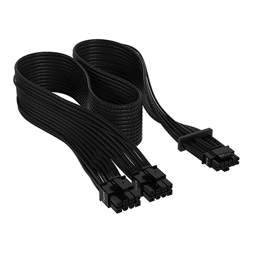 CORSAIR Premium 600W PCIe 5.0 12VHPWR PSU 파워 케이블 해외구매 (0.65m, 블랙)_이미지