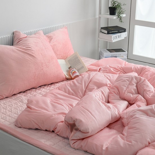 쇼핑스토리엔 르헤브 블롱 플란넬 극세사 3mm 차렵이불 (퀸 Q)