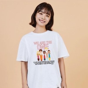 키밍 인종차별 라운드면티 기념티셔츠 티 W6BD5F2