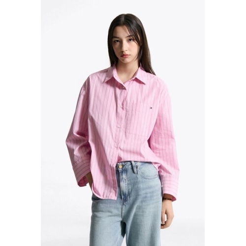 타미힐피거 Tommy Hilfiger 스트라이프 포플린 이지 셔츠 T22F6WSH031WT20D1 T22F6WSH031WT20D1 1.._이미지