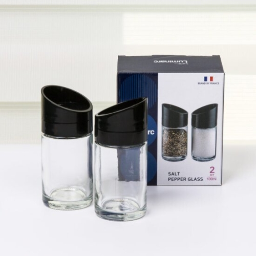 루미낙 글라스 미니 소금통 양념통 100ml x2P 세트_이미지