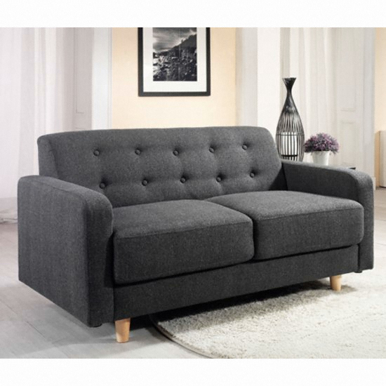 까사온 마샤 그레이 패브릭 소파 (스툴별도)_이미지