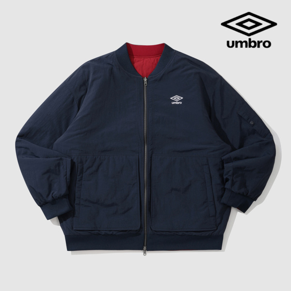 엄브로 리버시블 퀼팅 패딩 봄버 자켓 UP421CPJN1_이미지