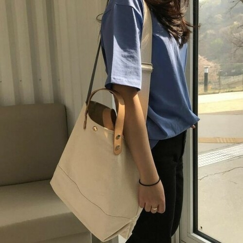디어백 심플하고 실용적인 캔버스 에코백_UN-0520_이미지