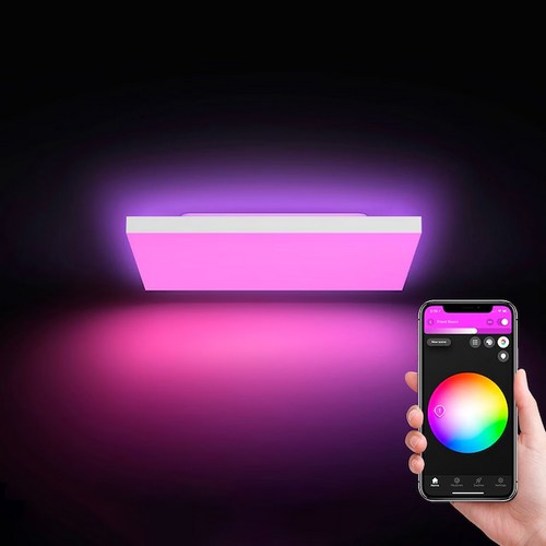 LED hue 화이트&컬러 앰비언스 다츄라 스퀘어 방등 68W