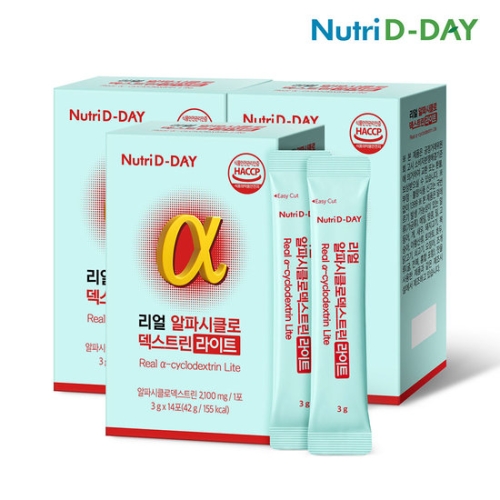 뉴트리디데이 리얼 알파시클로 덱스트린 라이트 3g 14포 (3개)_이미지