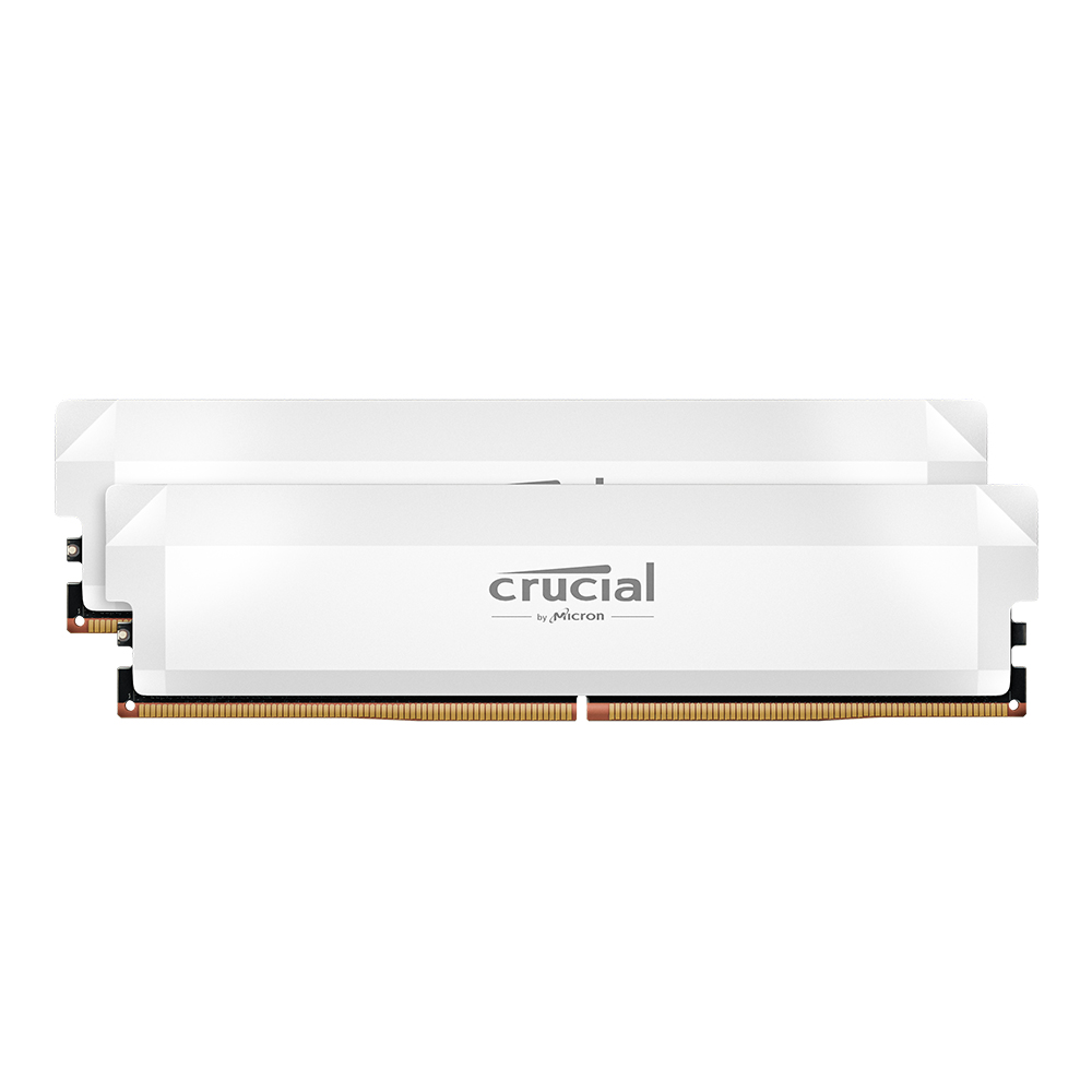 마이크론 Crucial DDR5-6400 CL38 PRO Overclocking White 패키지 대원씨티에스 (32GB(16Gx2))_이미지
