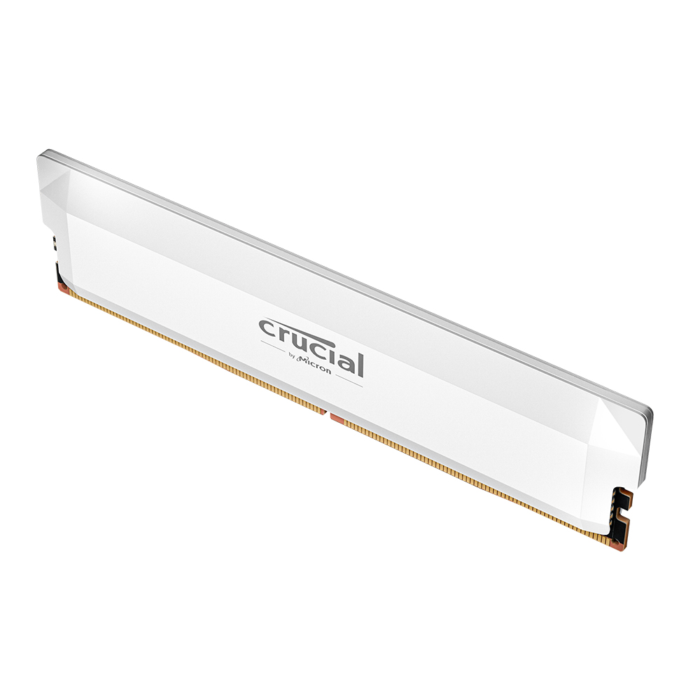 마이크론 Crucial DDR5-6400 CL38 PRO Overclocking White 패키지 대원씨티에스 (32GB(16Gx2))_이미지