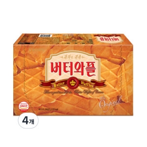크라운제과 버터와플 237g 4개