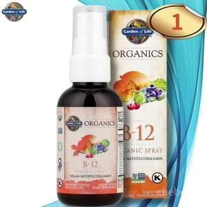 에이치브이엘 가든오브라이프 마이카인드 유기농 비타민B-12 스프레이 라즈베리 58ml (1개)