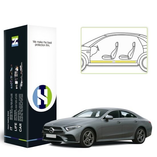 힐링쉴드 도어스커프 PPF 보호필름 벤츠 CLS 400d AMG라인 2018년 전용_이미지