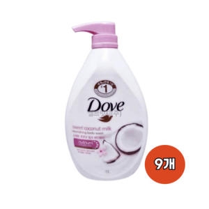 도브 스위트 코코넛 밀크 바디워시 1000ml (9개)_이미지