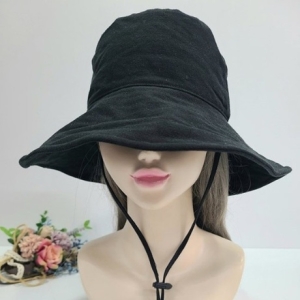 여성 남성 여름 면 챙 넓은 버킷햇 모자 9961798