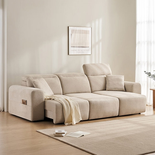 삼익가구 휴엘라 헤드틸팅 모션 슬라이드 패브릭 소파 4인용_이미지