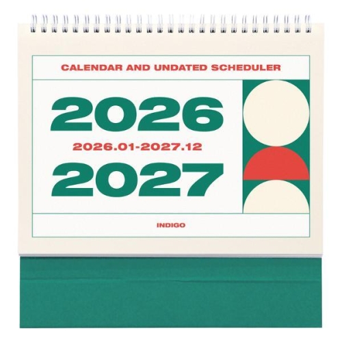 인디고 2026-27 기본 2년 탁상 달력_이미지