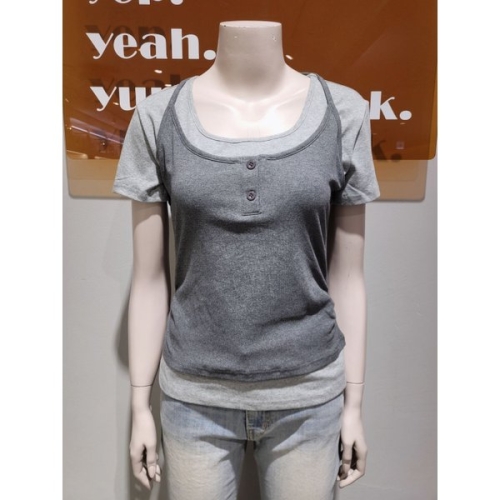 바인드 단추홀터티_C 반팔티셔츠 DIGU3-WKS092