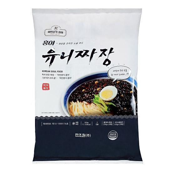 만조원 미인중식 홍야 유니짜장 2인분 920g (2개)