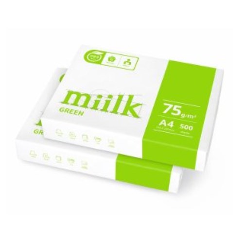 한국제지 밀크 그린 복사용지 A4 75g (1,000매)_이미지